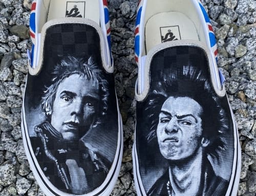 Sex Pistols custom painted Vans