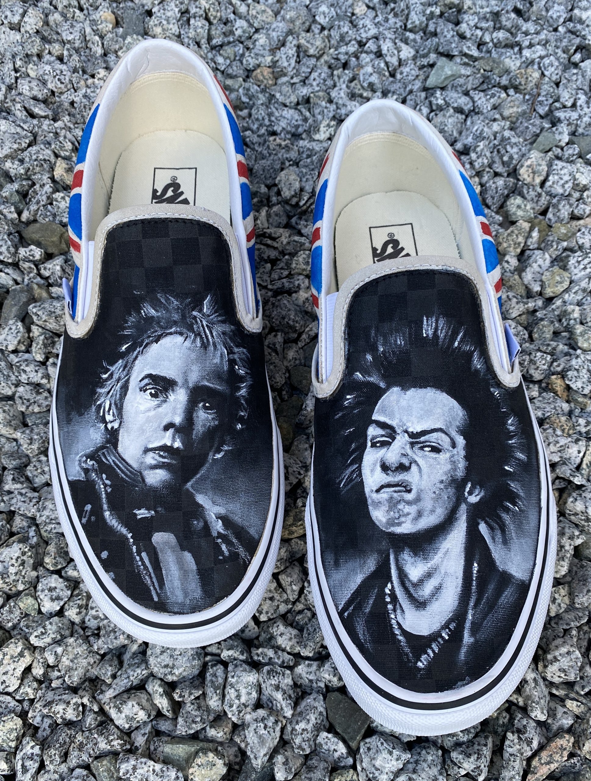 Sex Pistols Custom Painted Shoes
